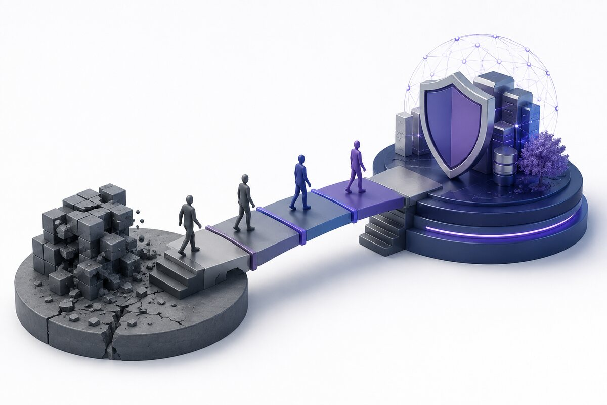 People moving from disruption towards a protected and resilient security environment