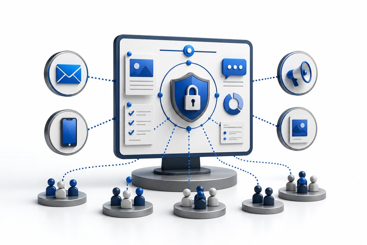 Security awareness campaign communications connected to employees and organisational security