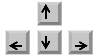 Picture of arrow keys, four in total