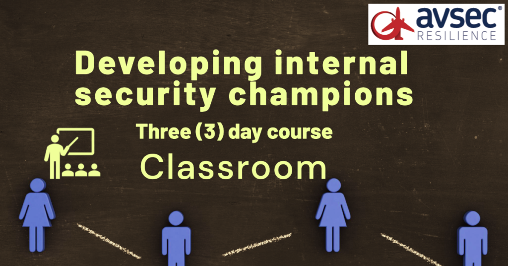 Developing internal security champions - Classroom - three days