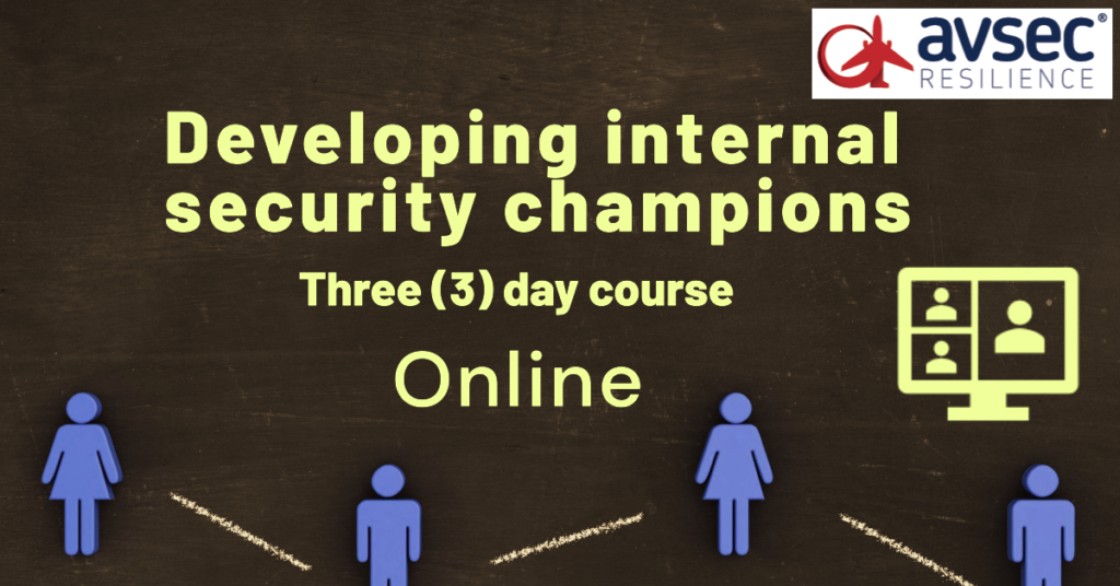 Developing internal security champions - Online - three days