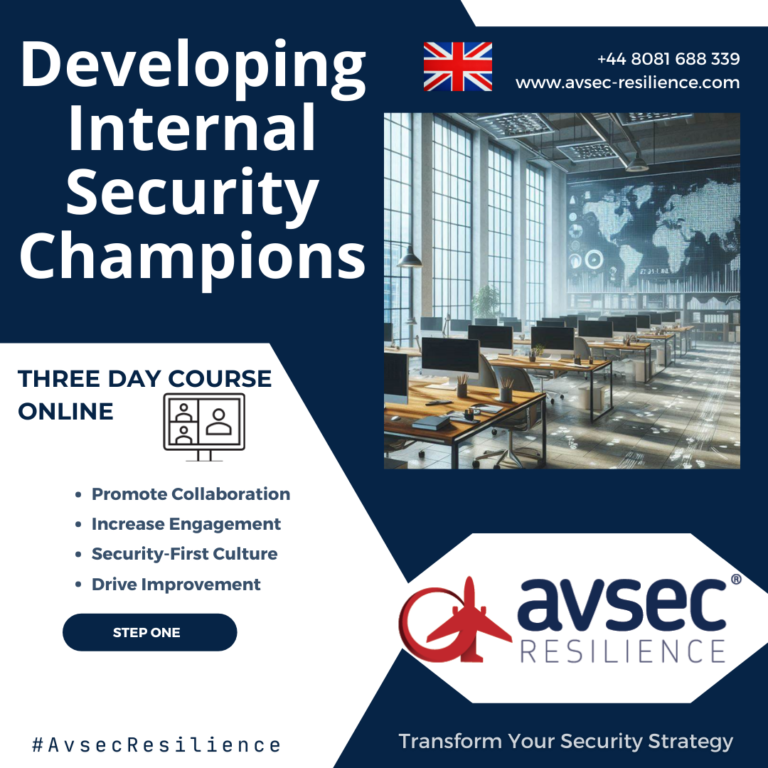 Developing internal security champions - Online - three days