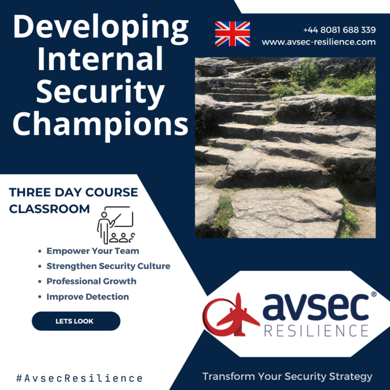 Developing internal security champions - Classroom - three days