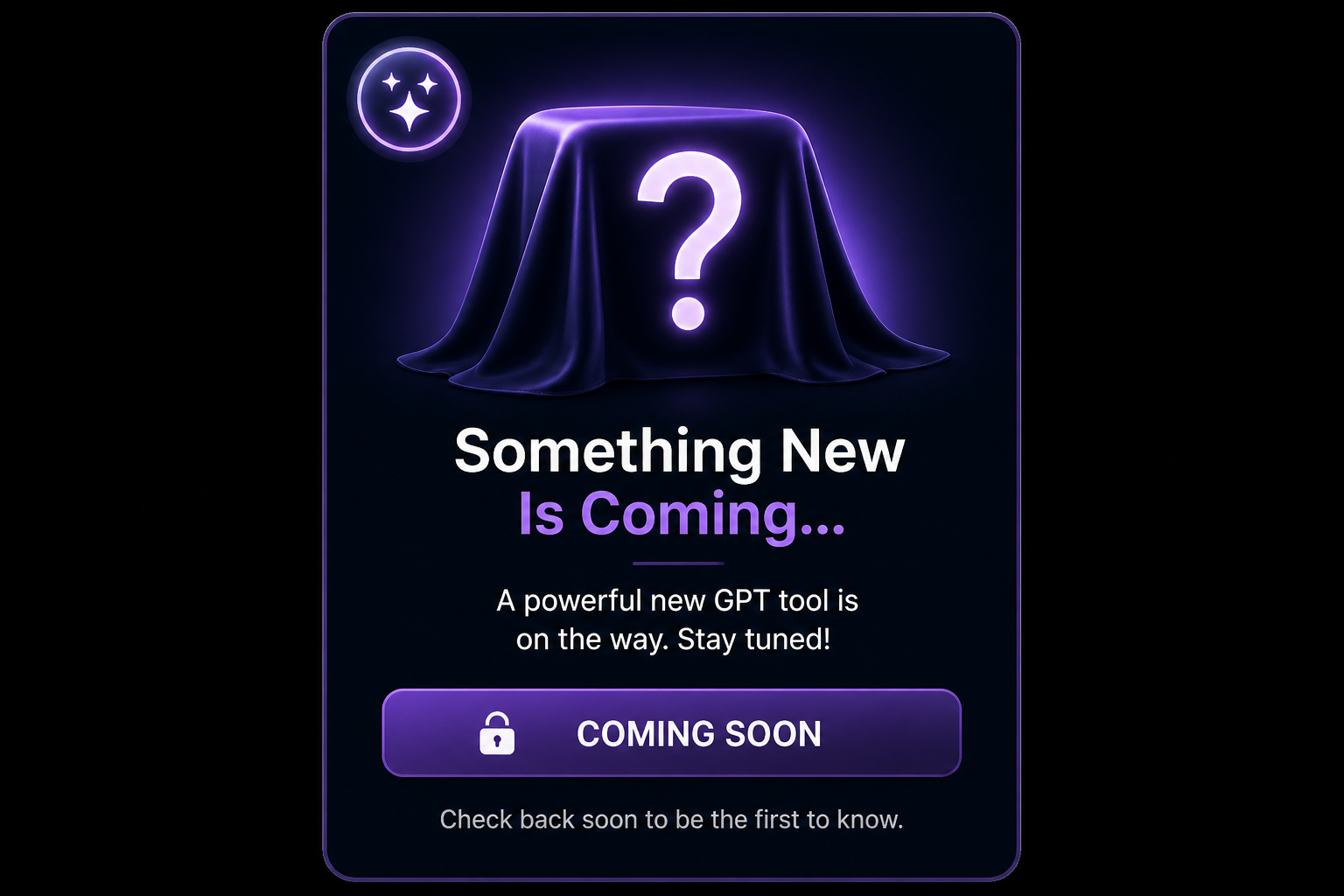 Coming soon
