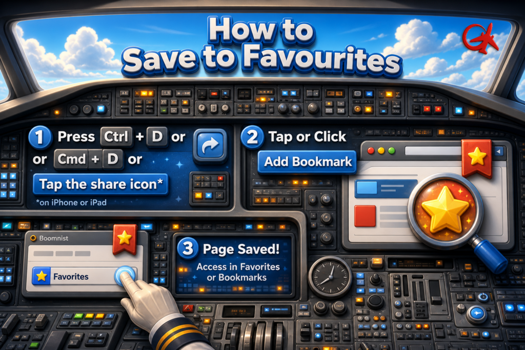 How to save to favourites